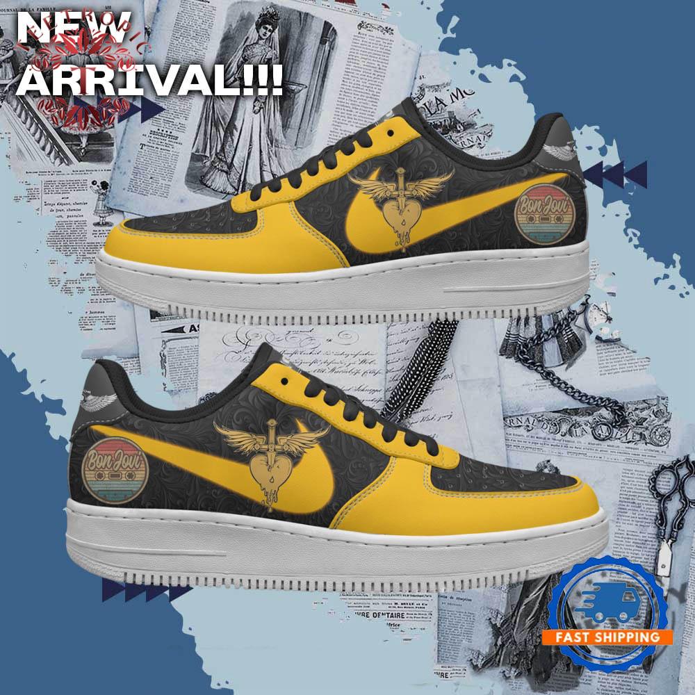 Bon Jovi You Give Love A Bad Name Music Air Force 1 Shoes Sneaker