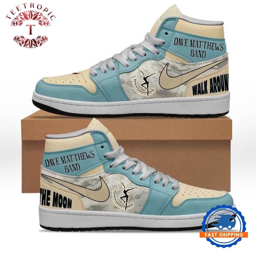 Dave Matthews Band Walk Around the Moon Air Jordan 1 Hightop Shoes