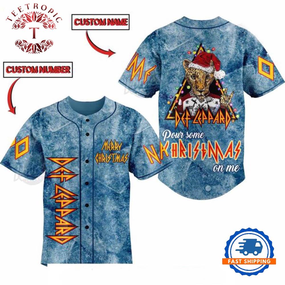 Def Leppard Christmas Baseball Jersey