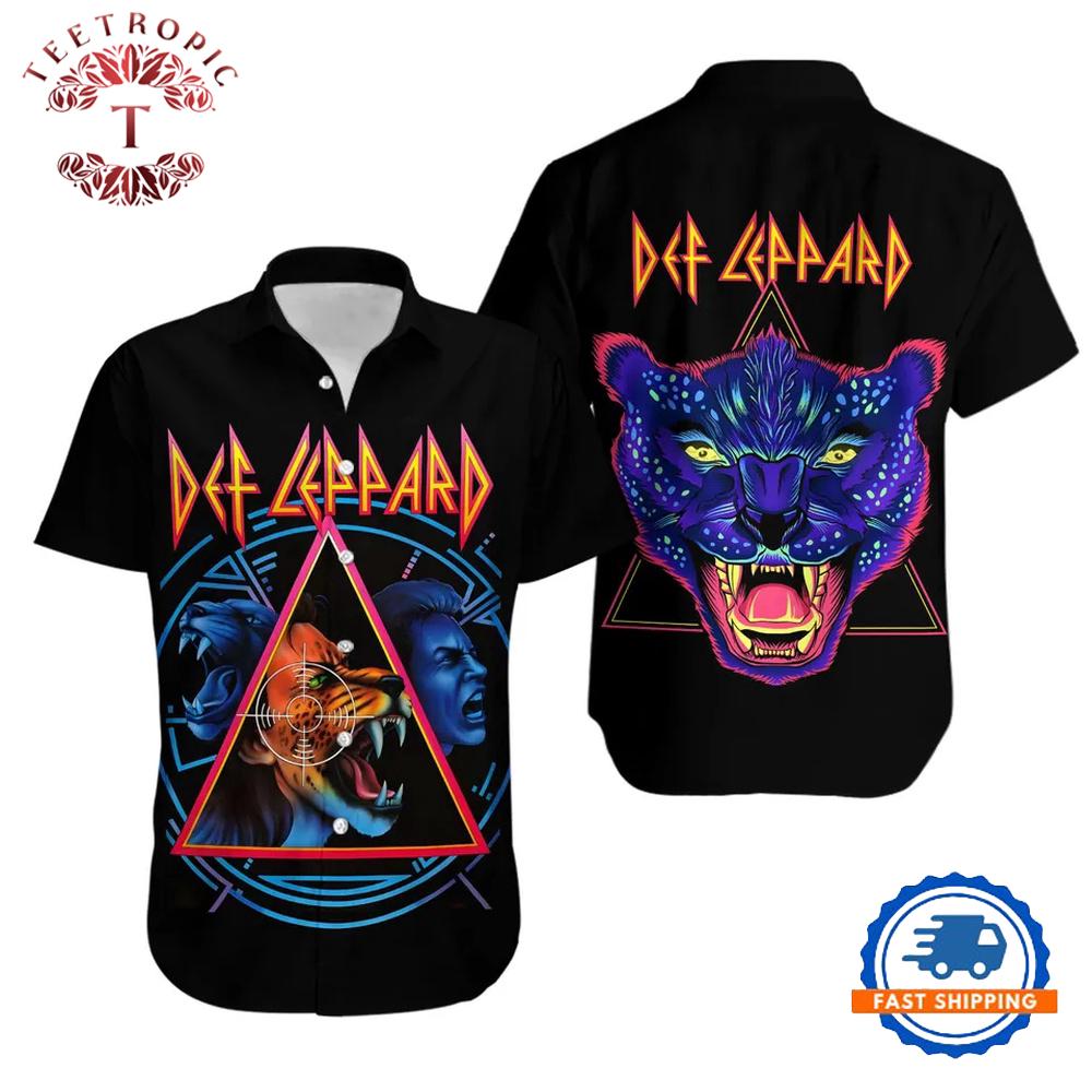 Def Leppard Logo Music Hawaiian Shirt