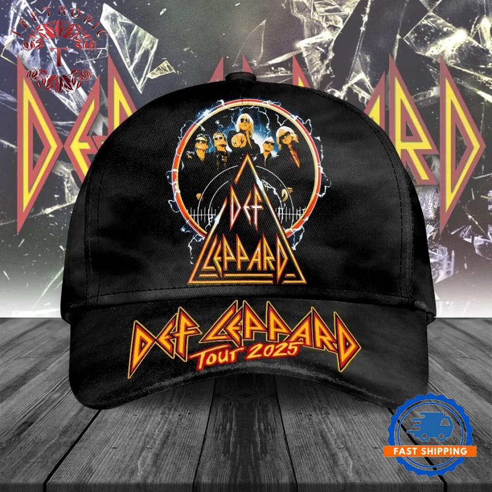 Def Leppard Music Graphics 2025 Tour Baseball Cap