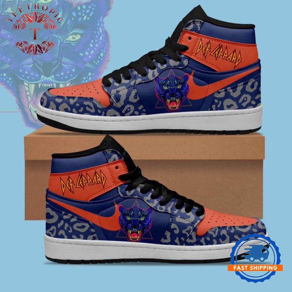 Def Leppard Rock Band Air Jordan 1 Hightop Shoes