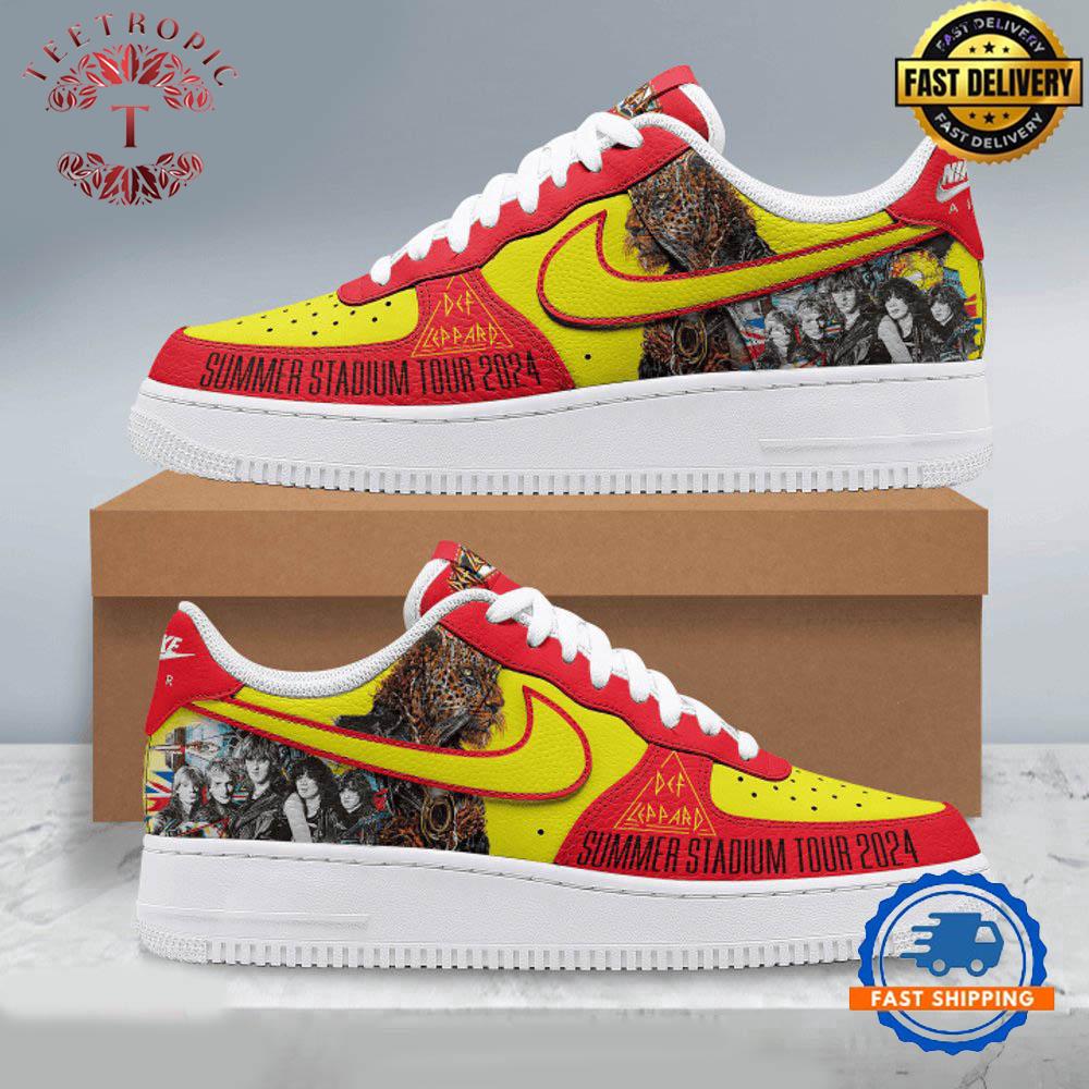 Def Leppard Summer Stadium Tour 2024 Air Force 1 Shoes