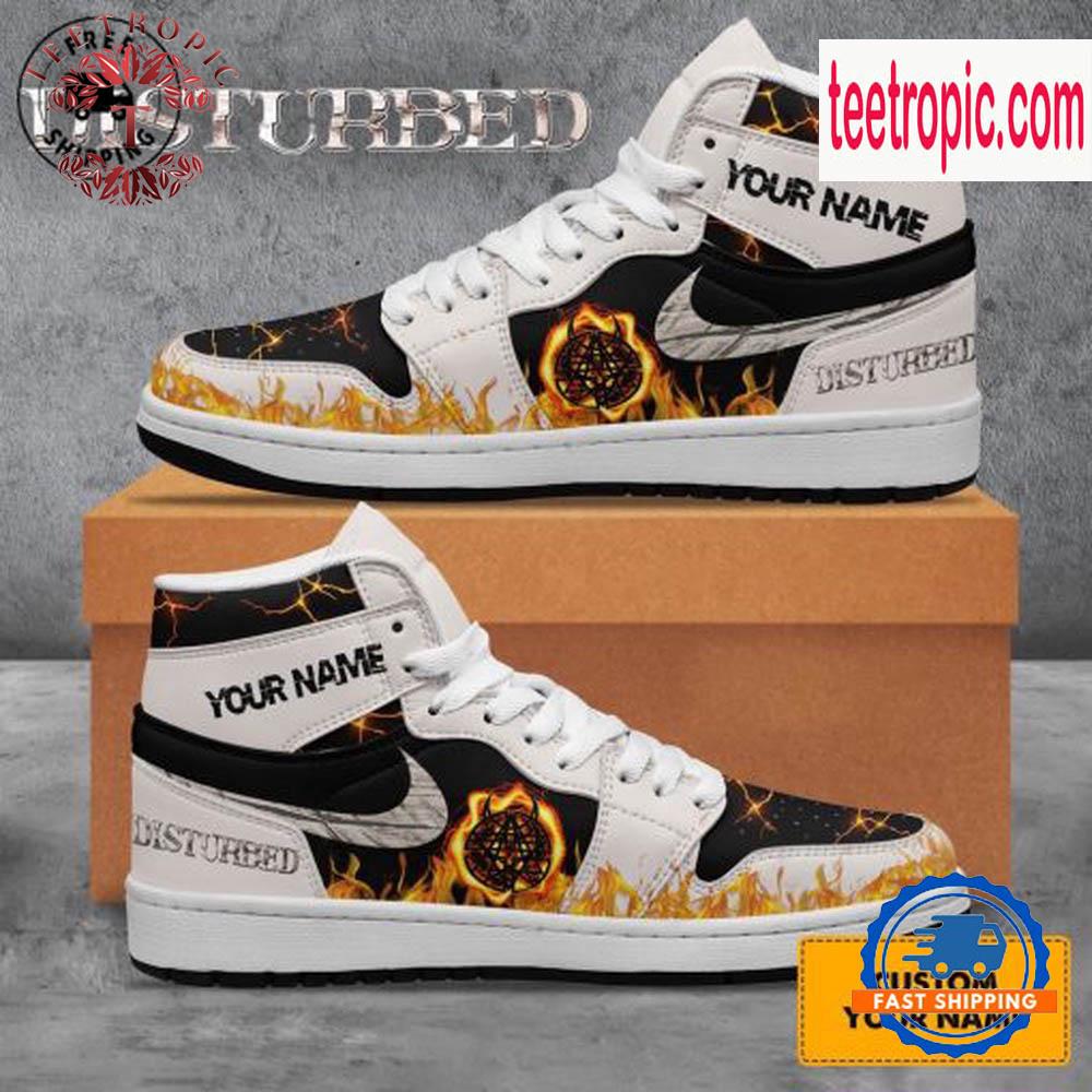 Disturbed Music Air Jordan 1 Hightop Shoes