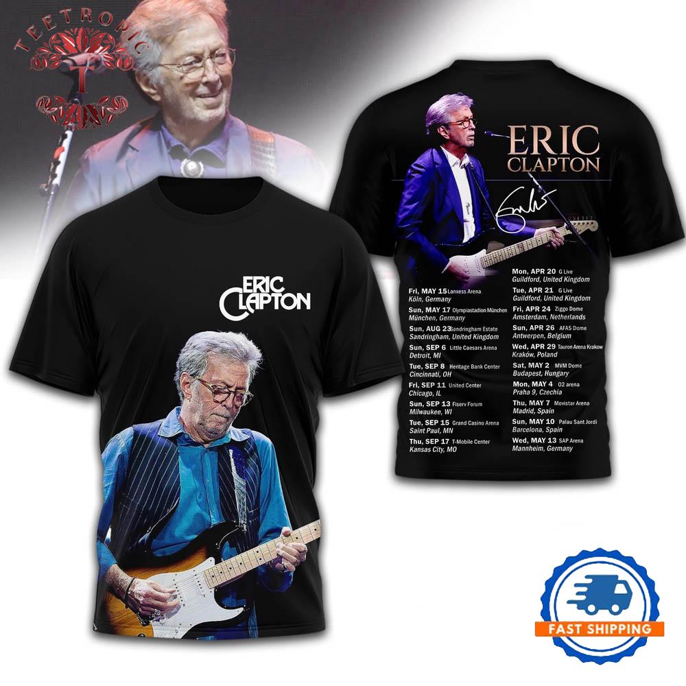 Eric Clapton Tour 2020 Signature 3D T-Shirt