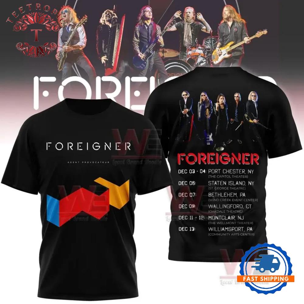 Foreigner Band Music Graphic 3D T Shirt