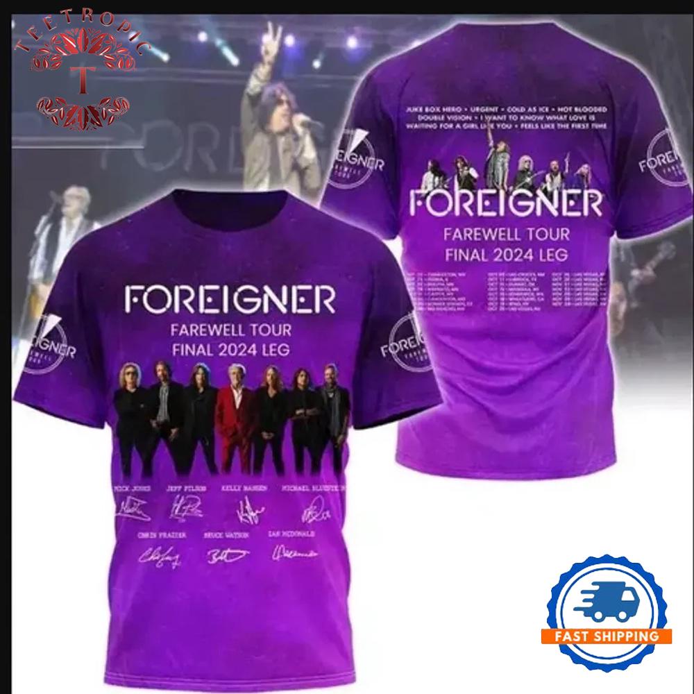 Foreigner Farewell Tour Final T Shirt
