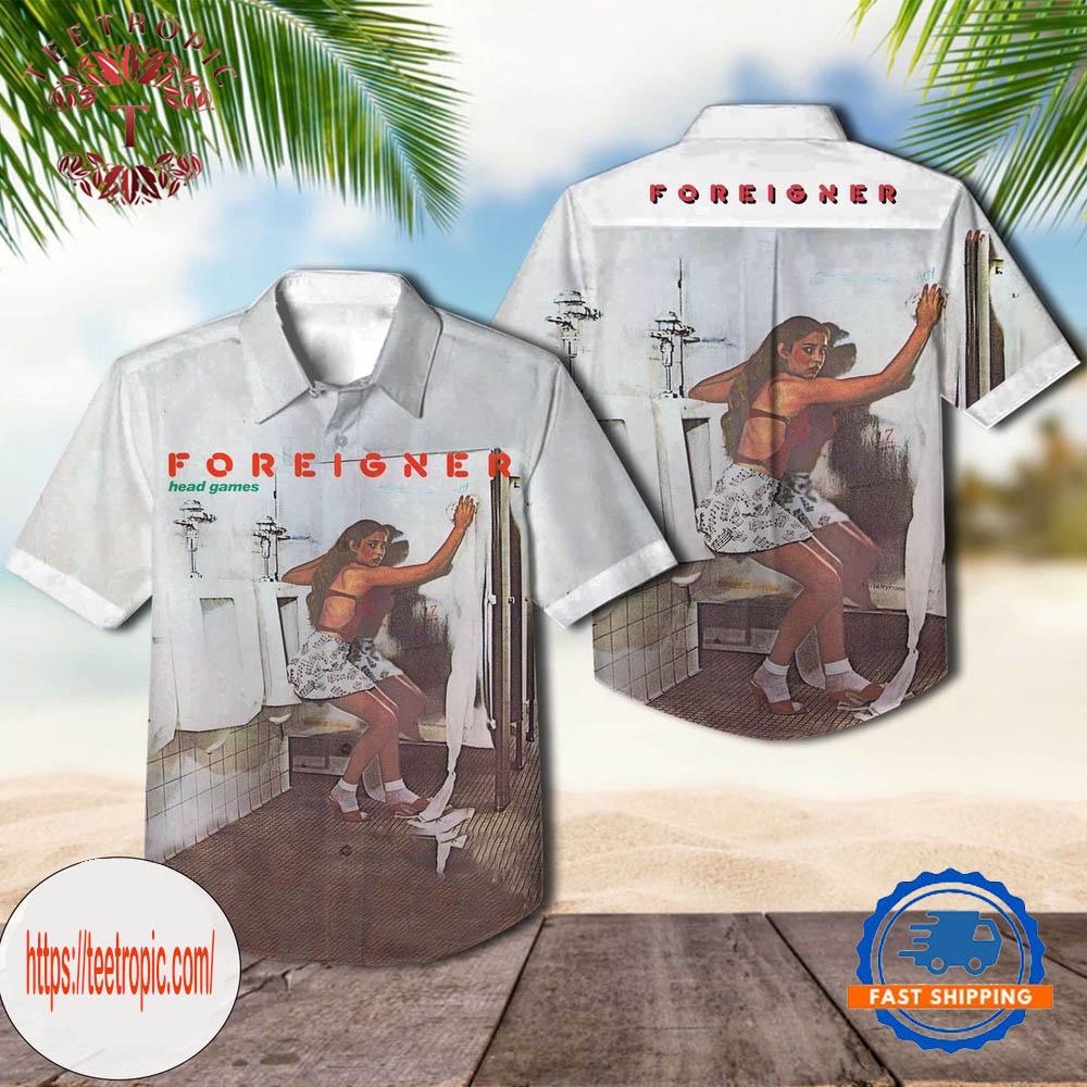 Foreigner Head Games Album Cover Hawaiian Shirt