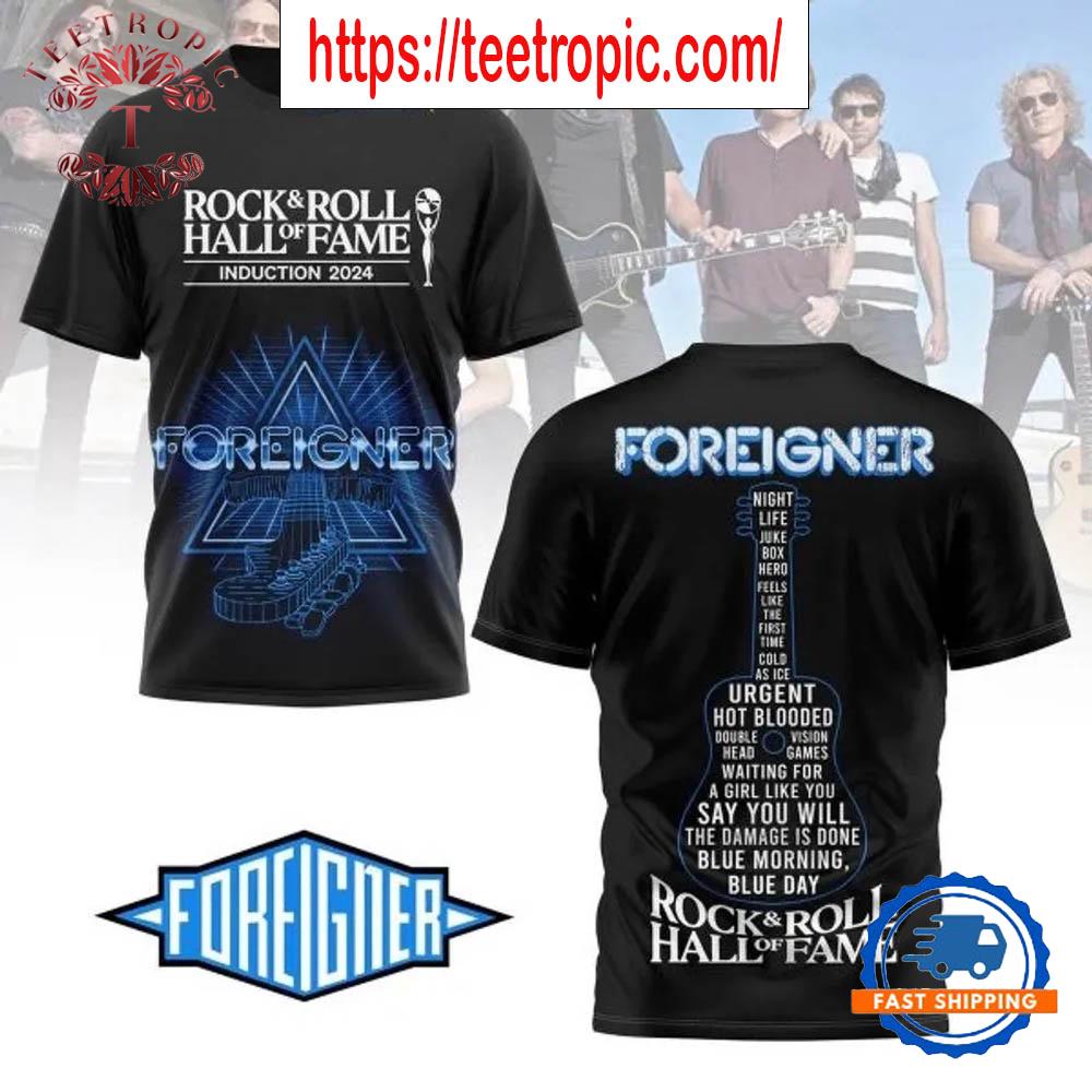 Foreigner Introduction Hall Of Fame Rock And Roll 3D T Shirt