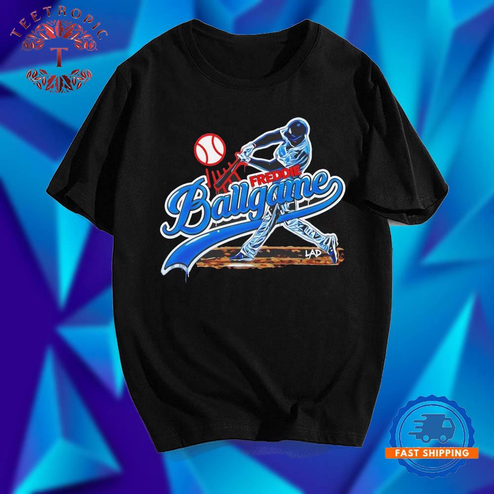 Freddy Ballggame Los Angeles Dodgers baseball graffiti style T Shirts