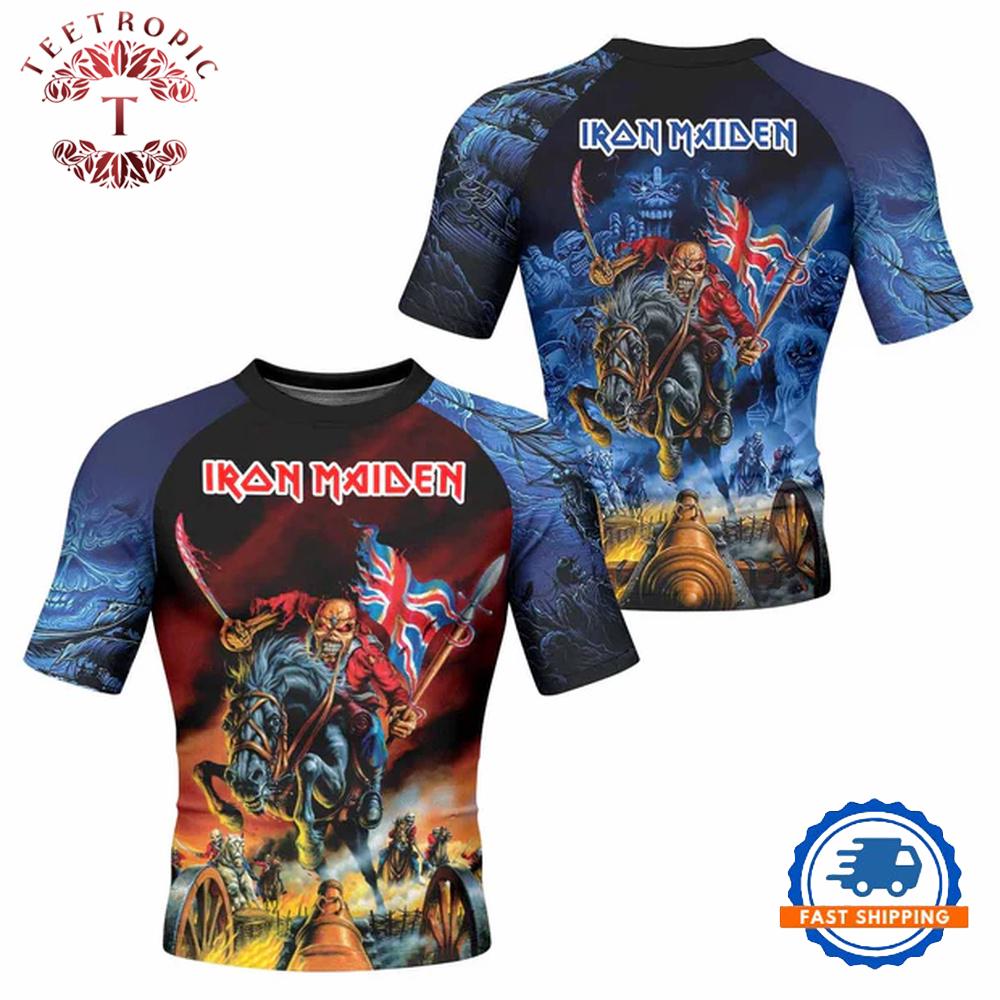 Iron Maiden England Flag 3D T Shirt
