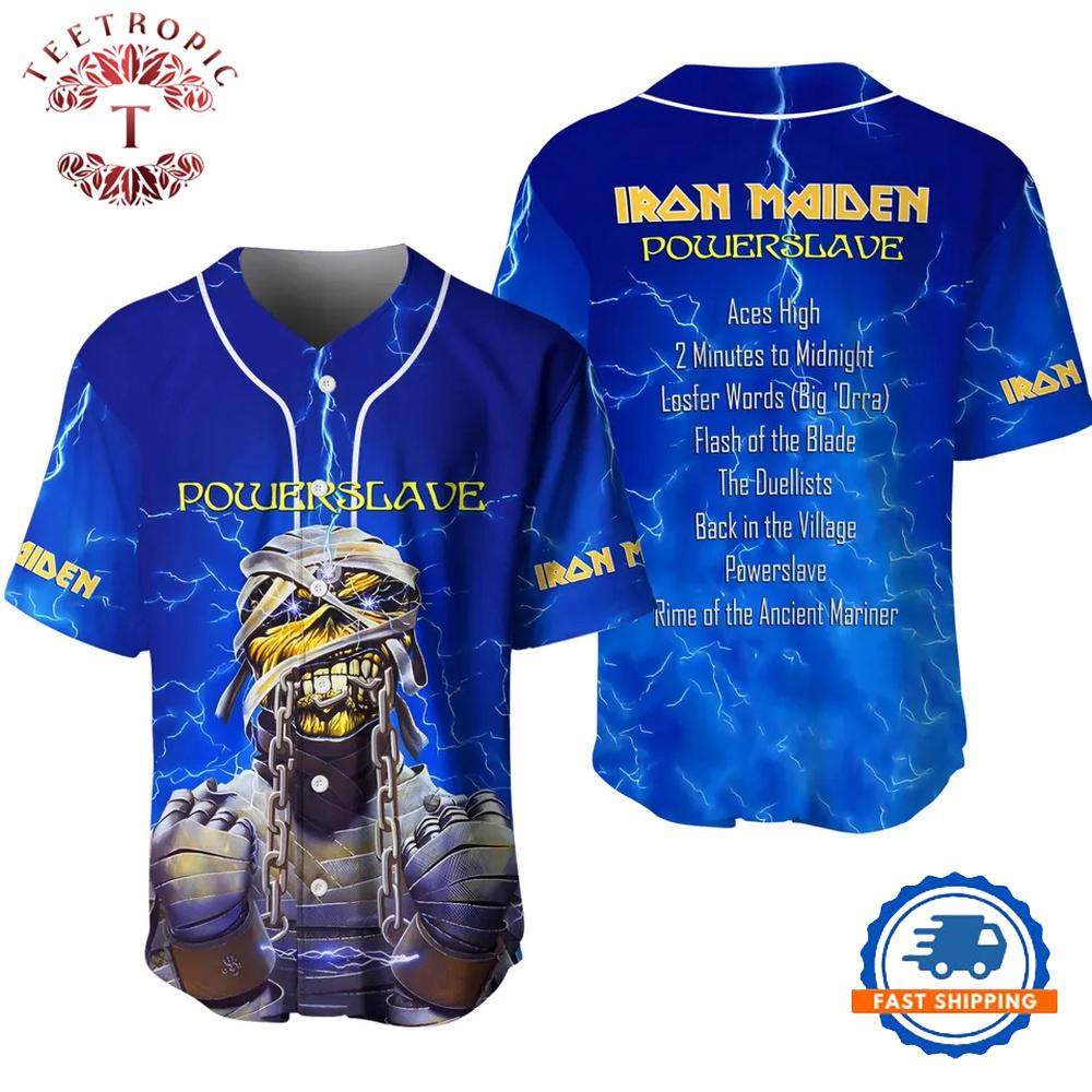 Iron Maiden Inspired Run For Your Lives World Tour Baseball Jersey