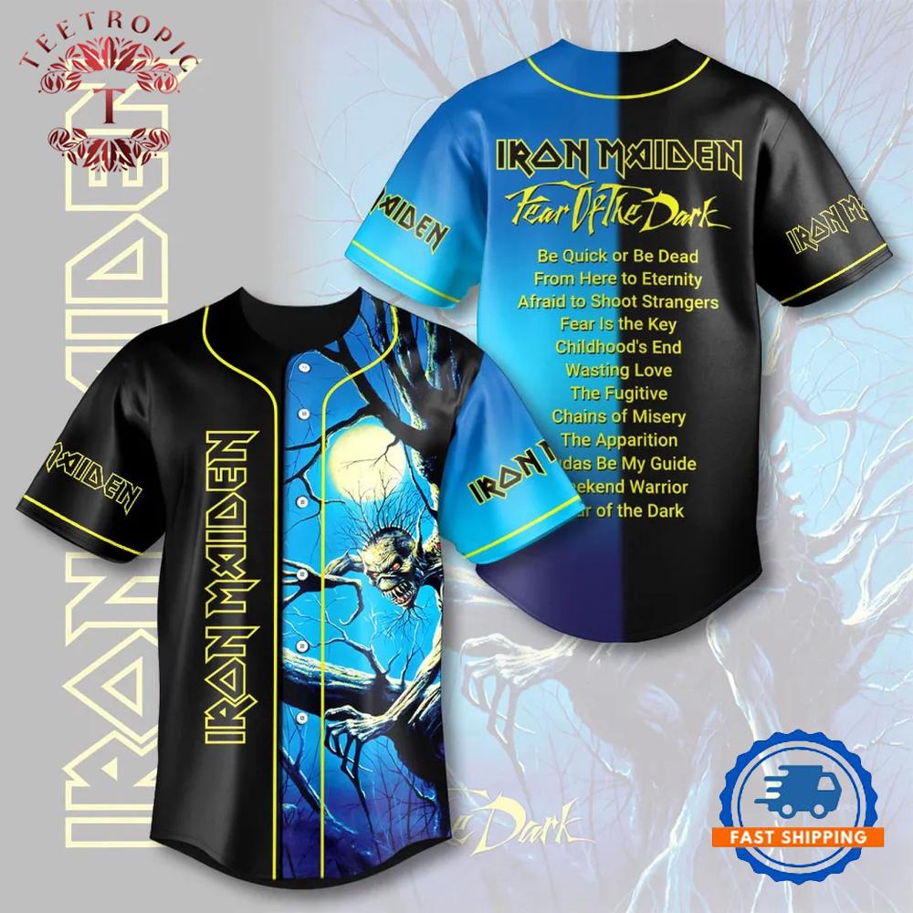 Iron Maiden Run For Your Lives World Tour Baseball Jersey