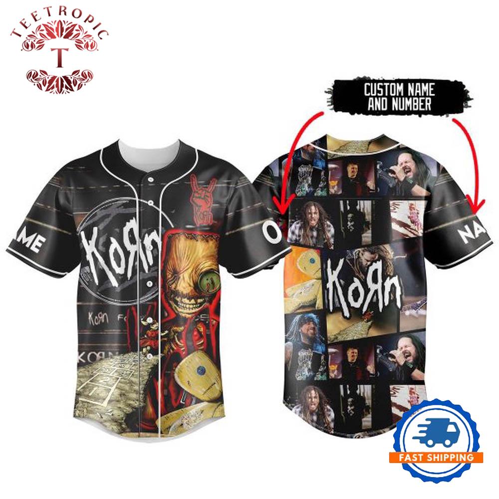 Korn All Best Image Of The Band Personalized Baseball Jersey