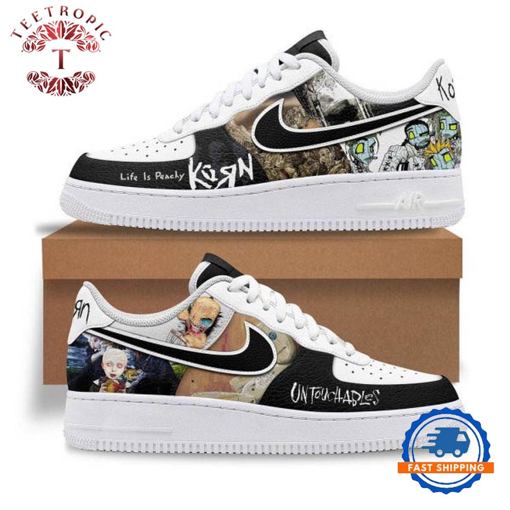 Korn Life Is Peachy Air Force 1 Sneaker Shoes