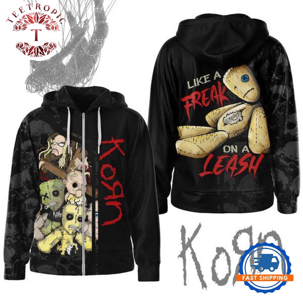 Korn Like A Freak On A Leash Hoodie Shirt