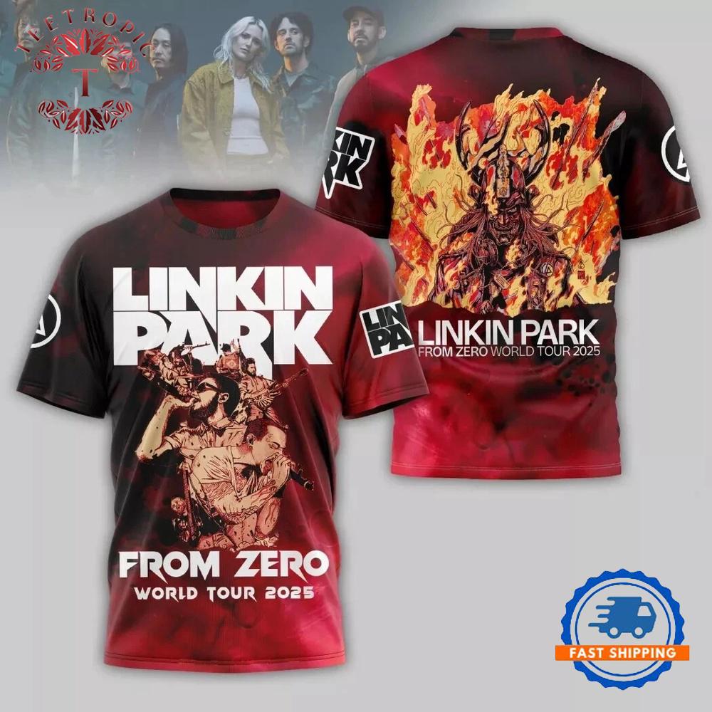 Linkin Park From Zero World Tour 2025 3D T-Shirt
