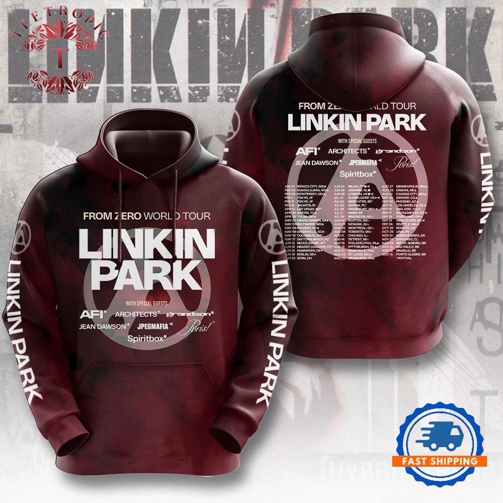 Linkin Park From Zero World Tour 3D Hoodie