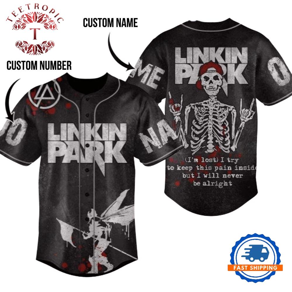 Linkin Park Rock Band Baseball Jersey