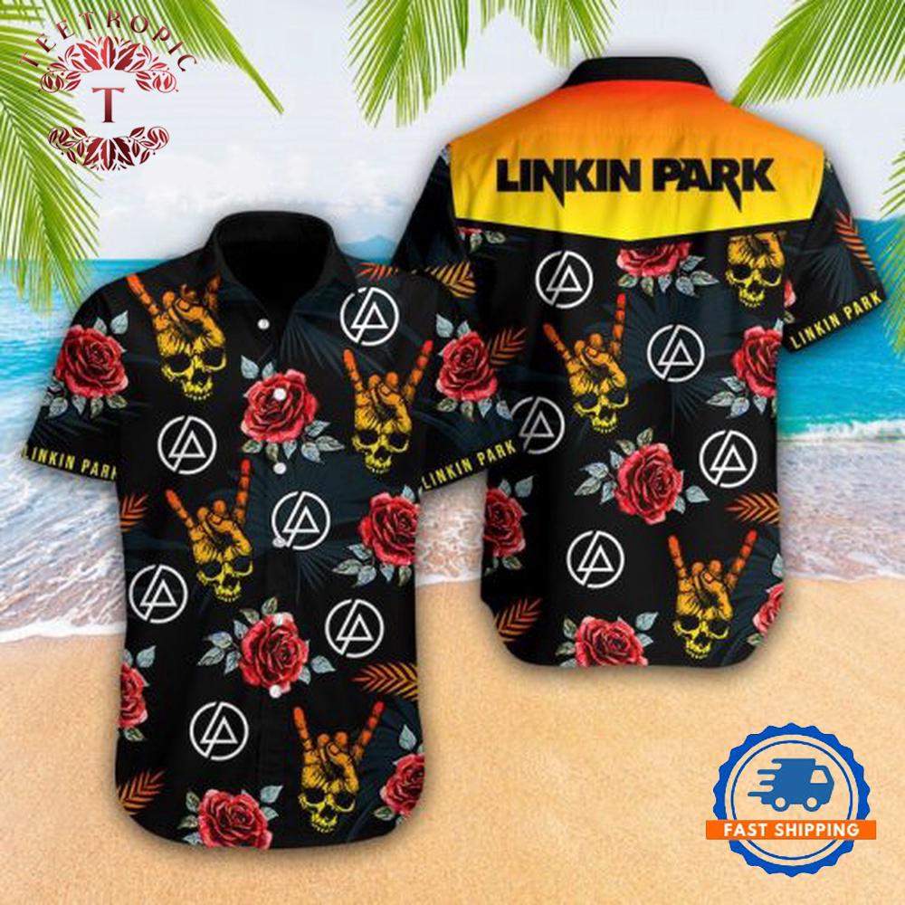 Linkin Park Skull Hawaiian Shirt