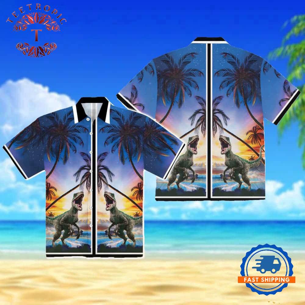 Luke Bryan Dinosaur Hawaiian Shirt