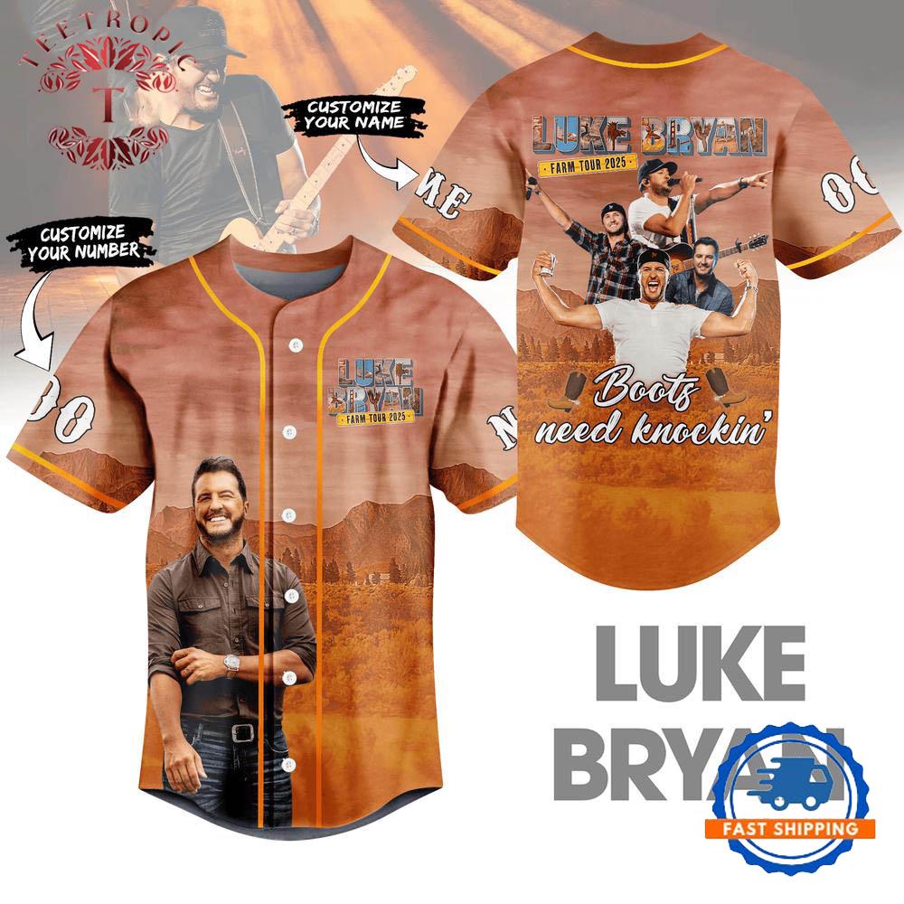 Luke Bryan Farm Tour 2025 Limited Edition Baseball Jersey