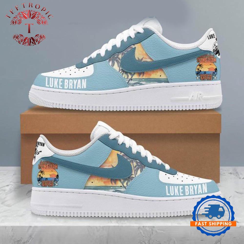Luke Bryan Sunrise Sunburn Sunset Repeat Air Force 1 Shoes Sneaker