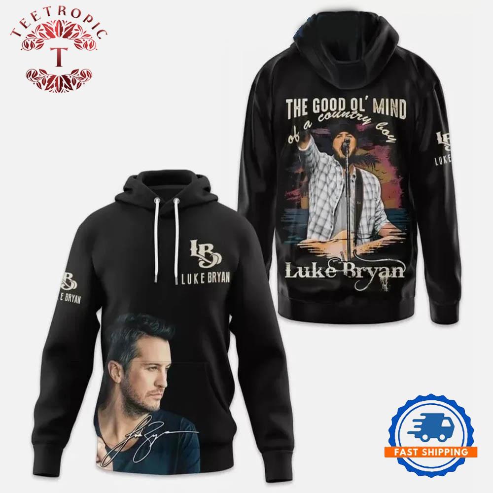 Luke Bryan The Good Ol Mind Of A Country Boy Fan Hoodie