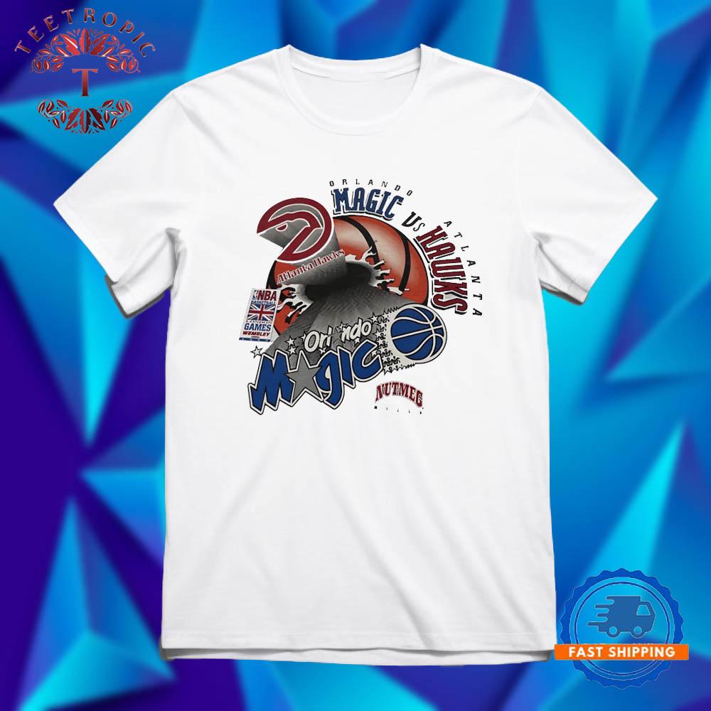 Orlando Magic vs Atlanta Hawks NBA London 1993 Vintage T Shirts