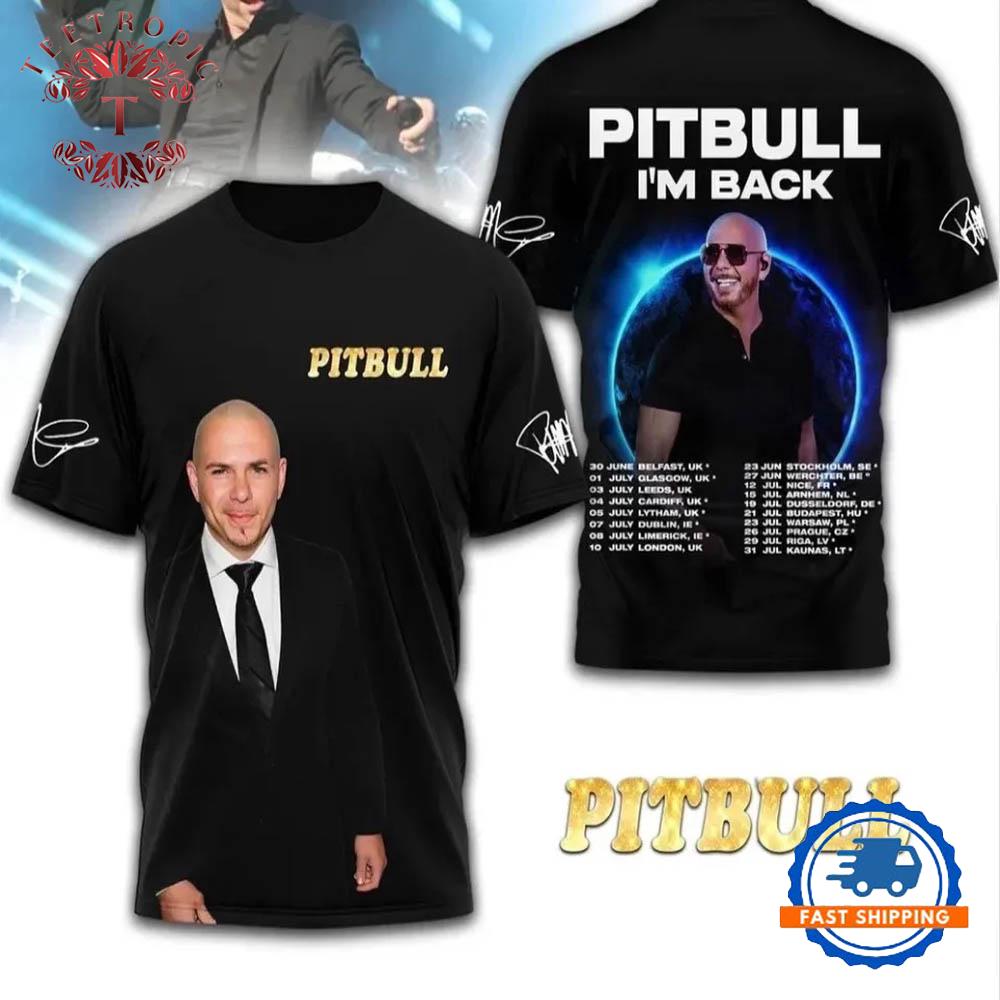 Pitbull I’m Back VTG 3D T-Shirt