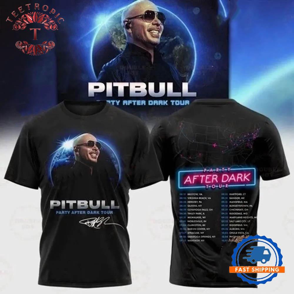 Pitbull x The Party After Dark Tour 2025 3D T-Shirt