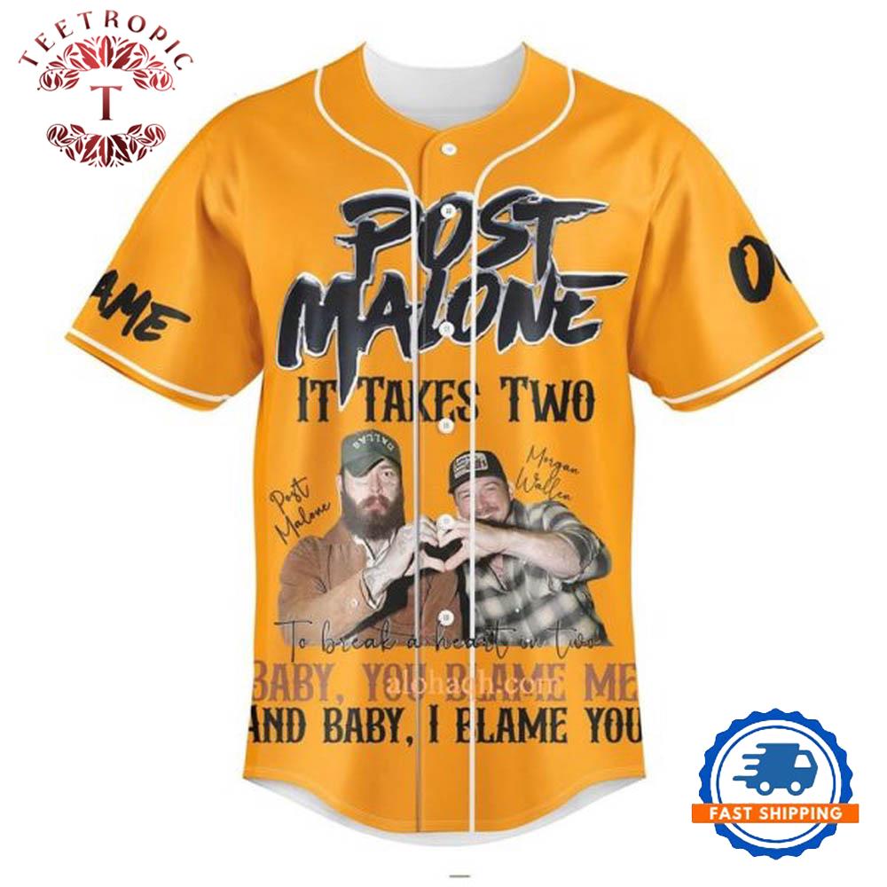 Post Malone And Morgan Wallen I Had Some Help Baseball Jersey