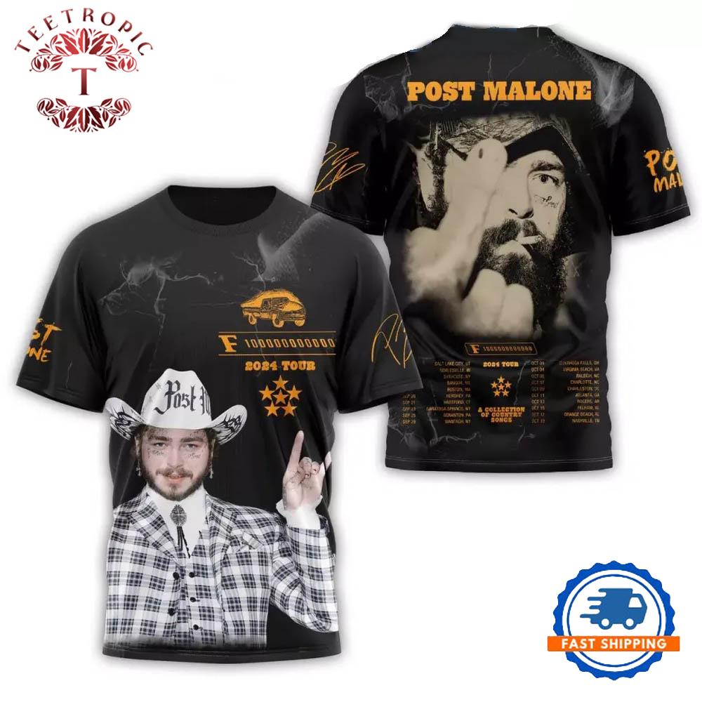 Post Malone F 1 Trillion Tour Fan 3D T-Shirt