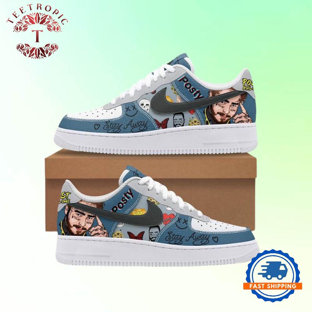 Post Malone Posty Nike Air Force 1 Shoes