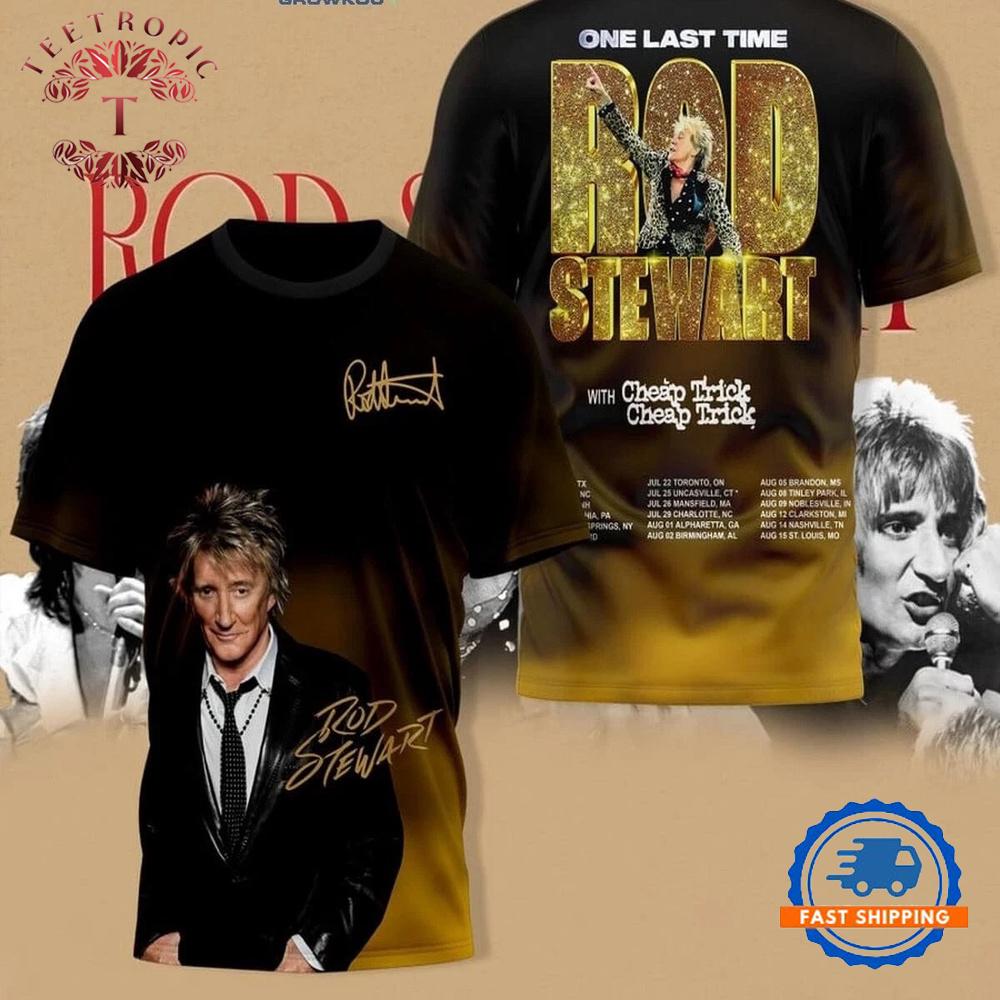 Rod Stewart One Last Time Grapich T Shirt