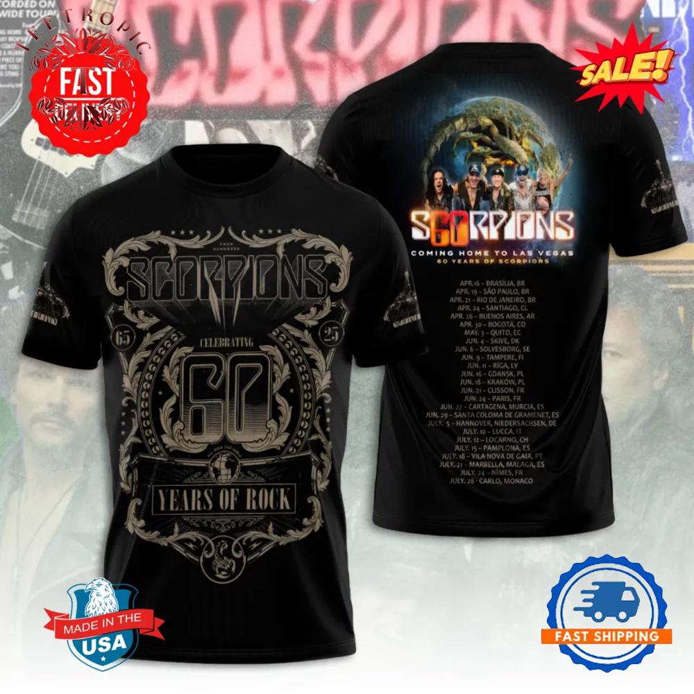 Scorpions Coming Home To Las Vegas 3D T Shirt