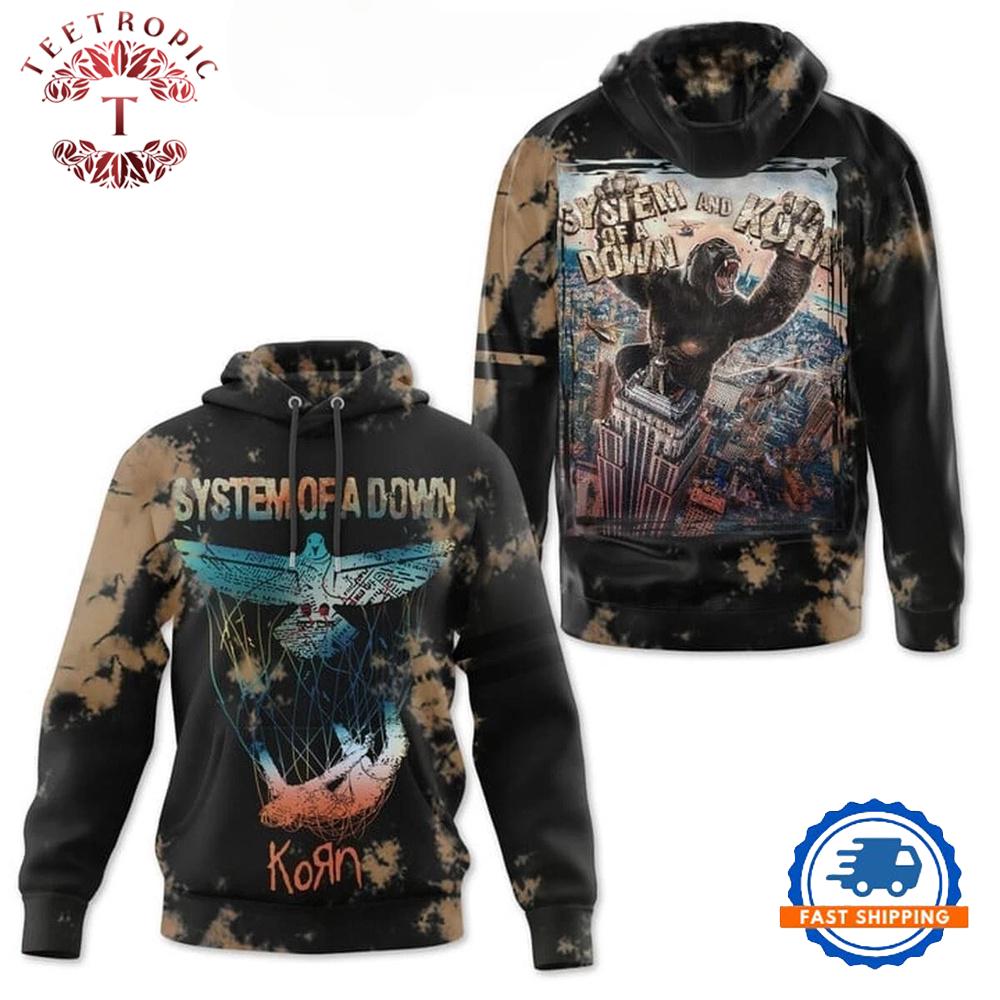 System Of A Down Performance With Korn 2025 Hoodie