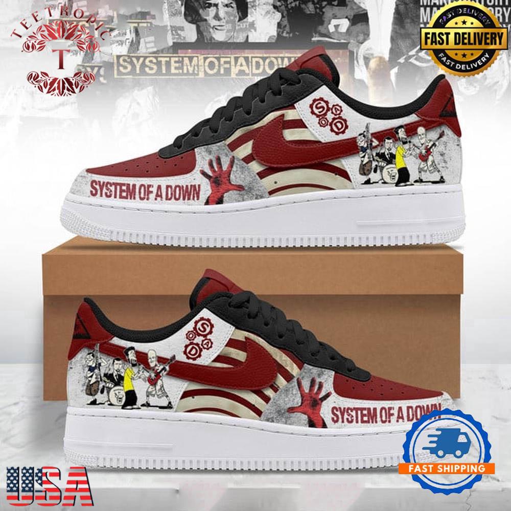 System of a Down Special Edition Air Force 1 Shoes Sneakers
