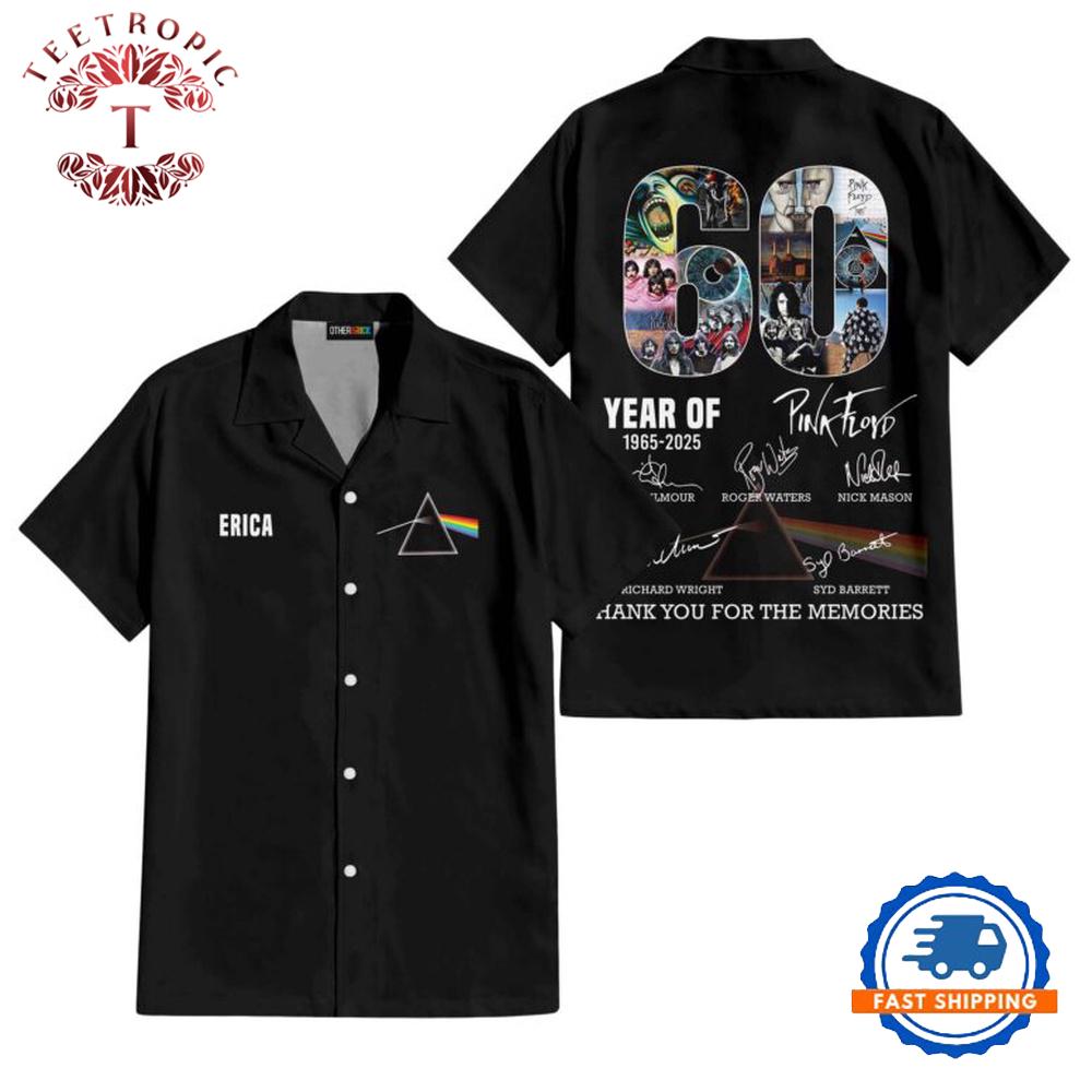 60 Years of 1965-2025 Erica DSOTM Pink Floyd Hawaiian Shirt