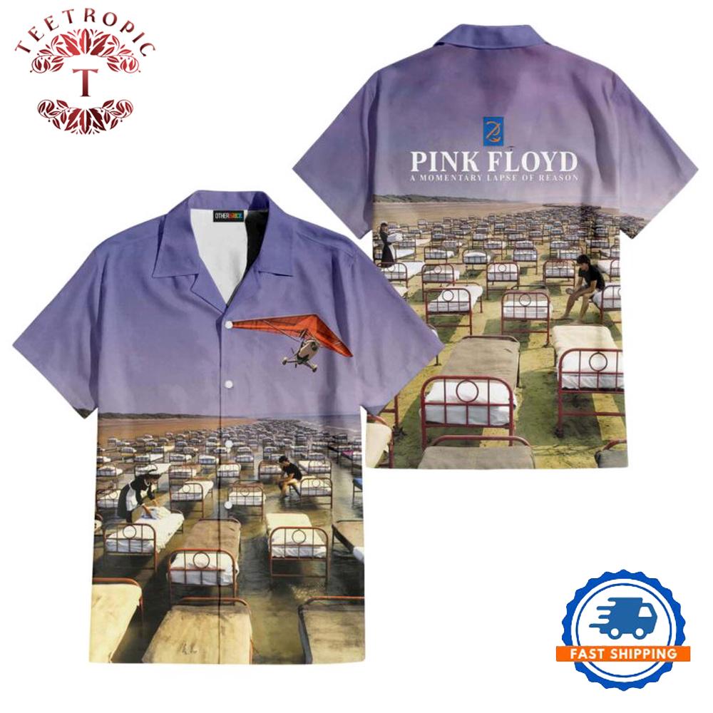 A Momentary Lapse of Reason Album Cover 1987 Pink Floyd Hawaiian Shirt