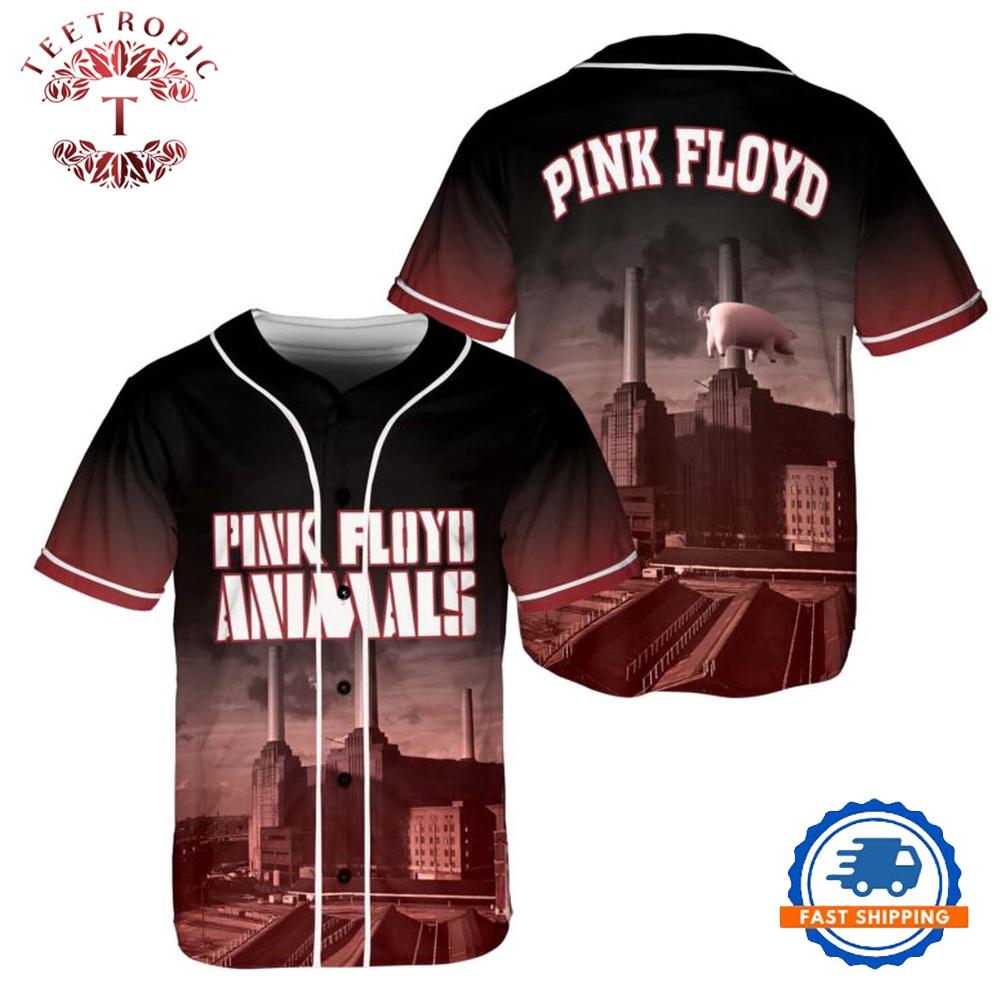 Animals Album Cover Flying Pig Battersea Power Station Pink Floyd Baseball Jersey