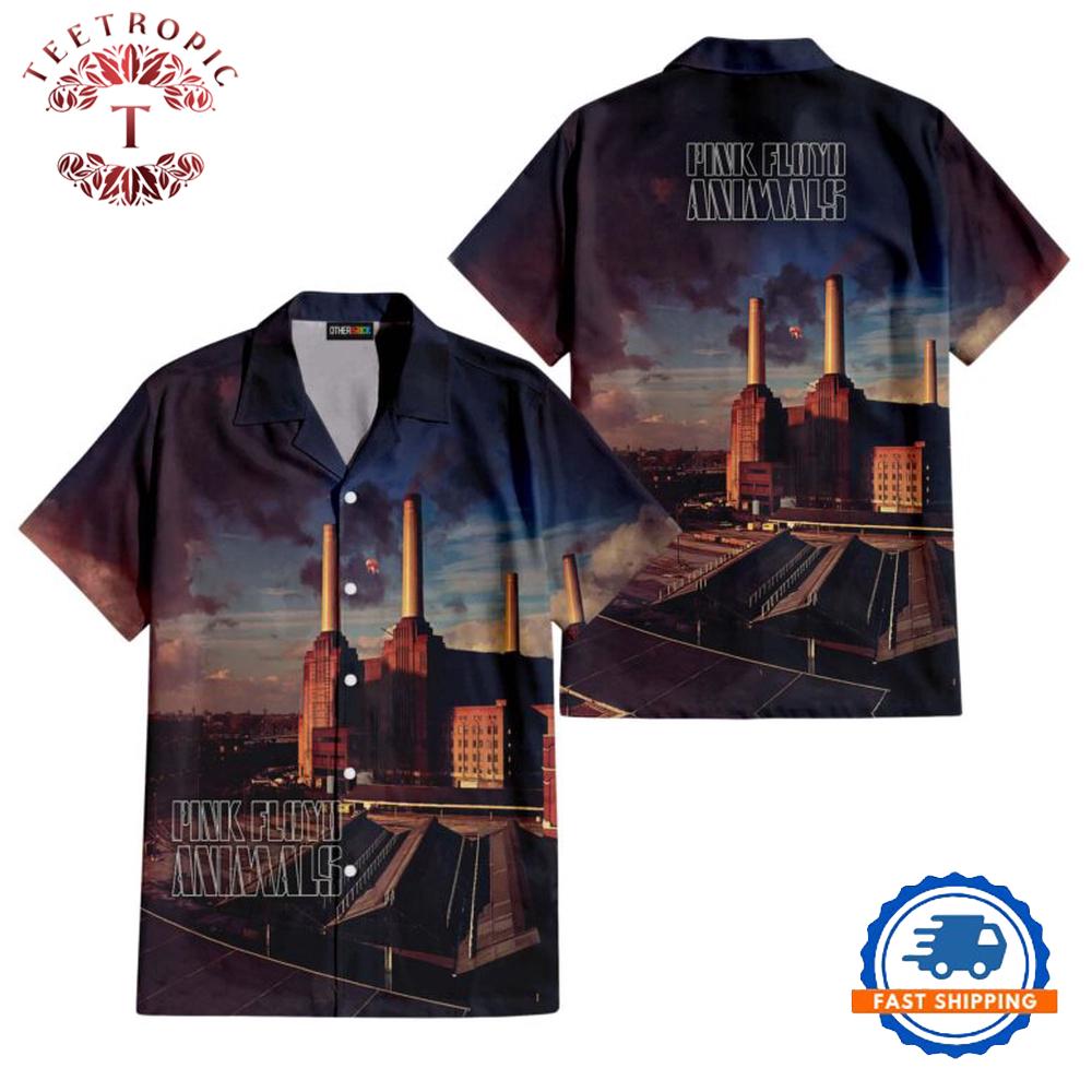 Animals Album Cover Flying Pig Battersea Power Station Pink Floyd Hawaiian Shirt