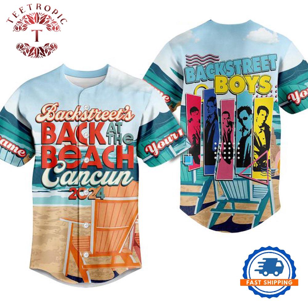 Backstreet Boys Back At The Beach Cancun Personalized Baseball Jersey