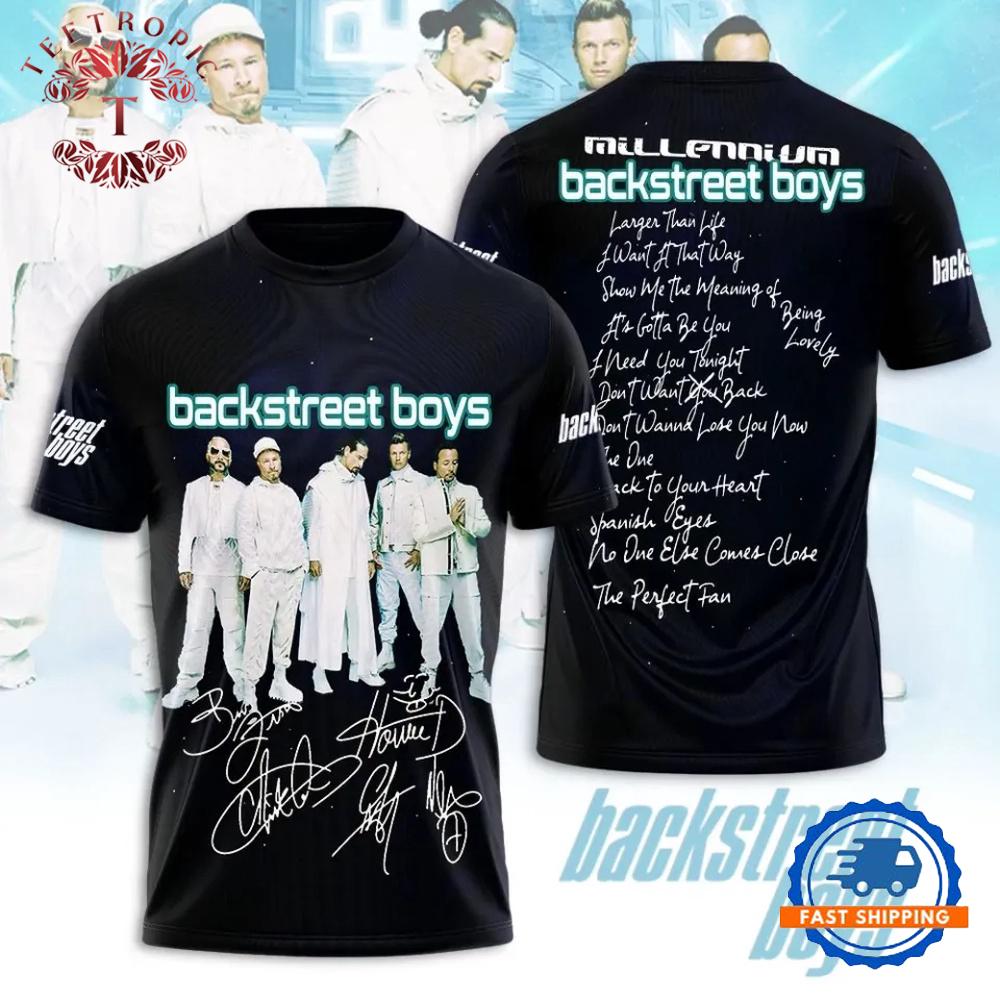 Backstreet Boys Music Band Signature 3D T Shirt