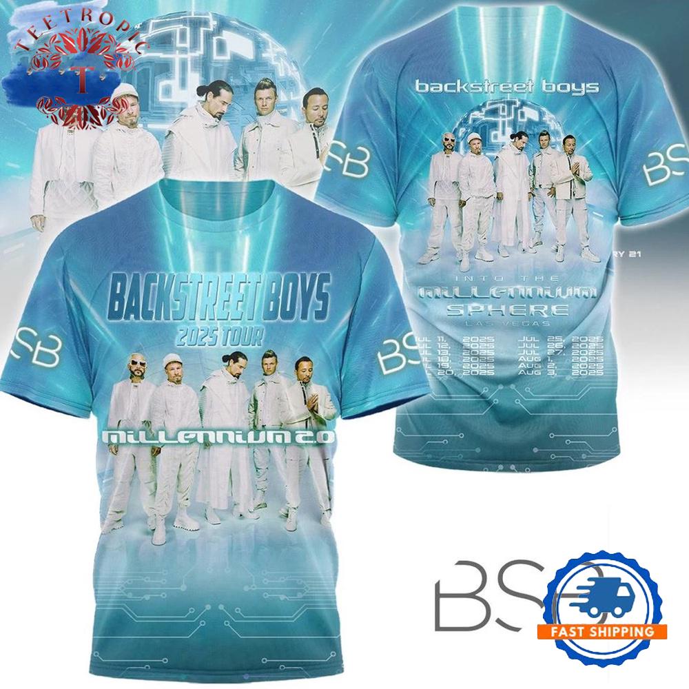 Backstreet Boys Tour Band 3D T Shirt