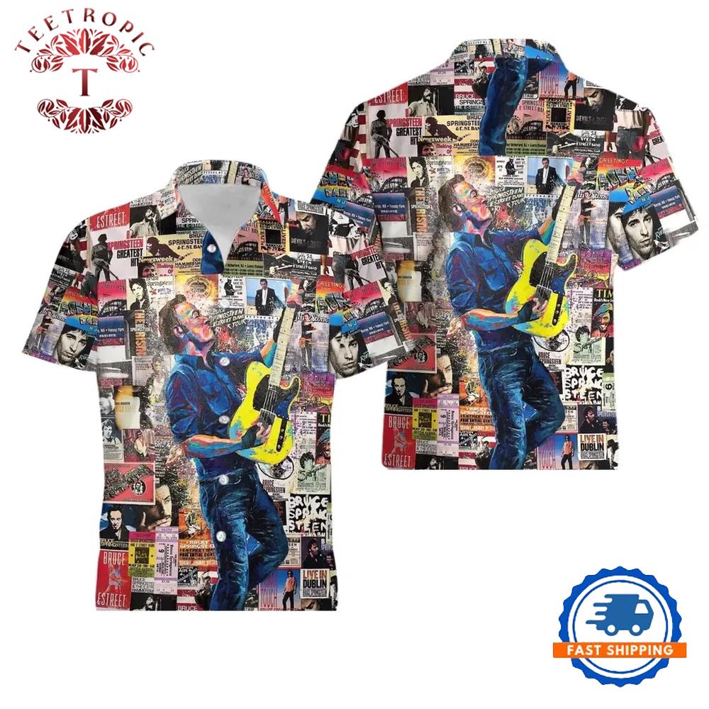 Bruce Springstee 2026 Land Of Hope & Dreams American Tour Summer Hawaiian Shirt