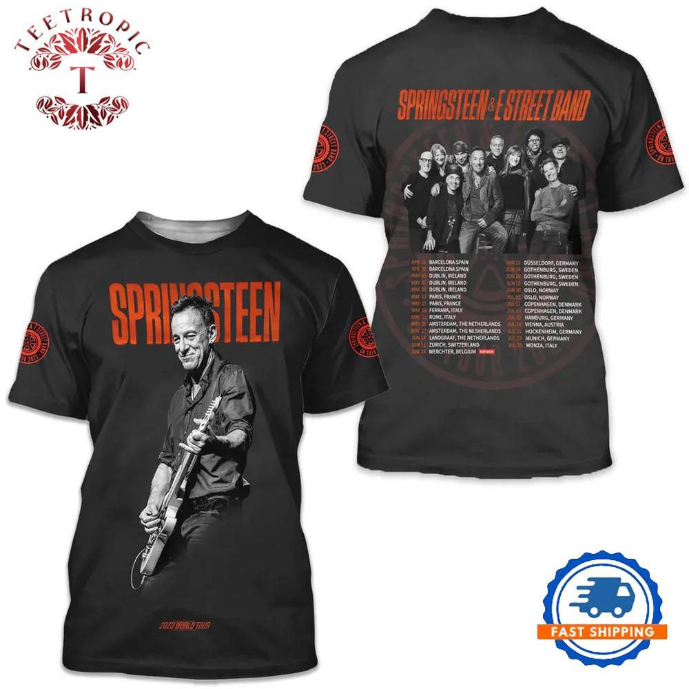Bruce Springsteen 3D T-Shirt, E Street Band 2024 Shirt