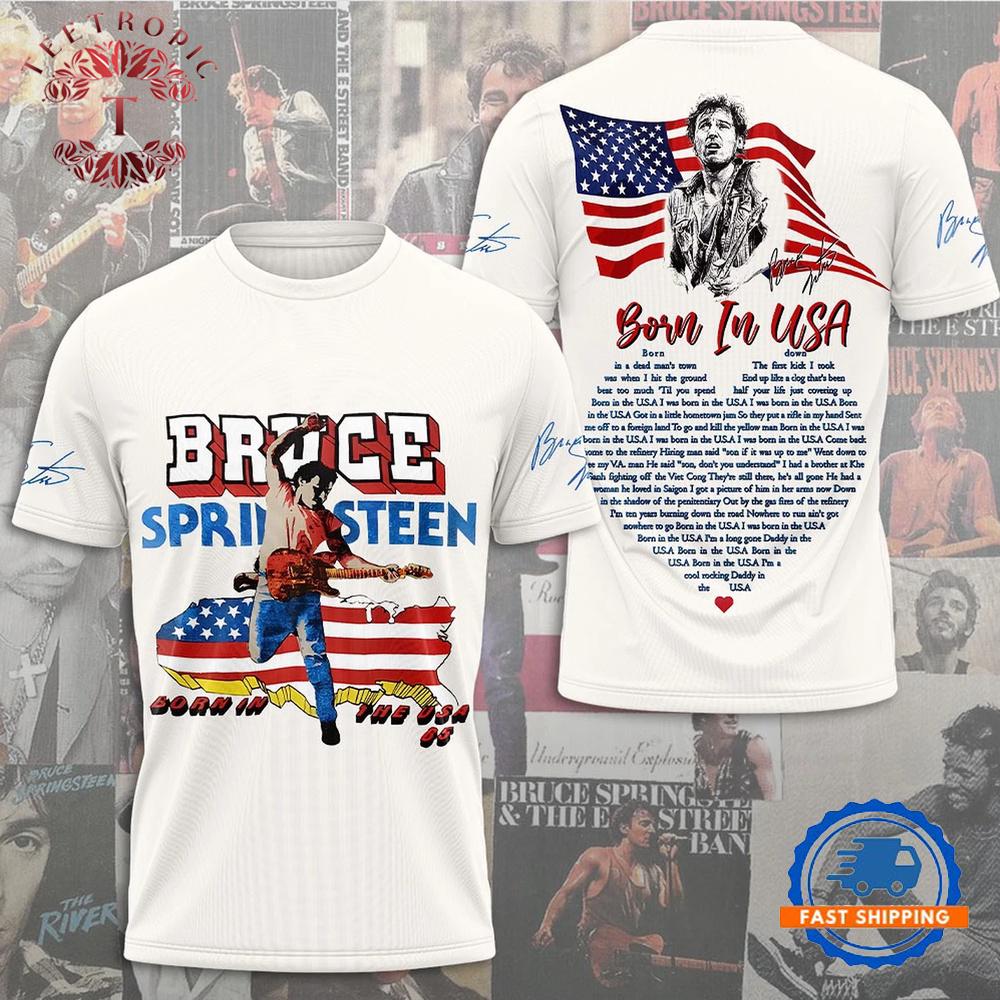 Bruce Springsteen E Street Band Tour 2025 3D T-Shirt