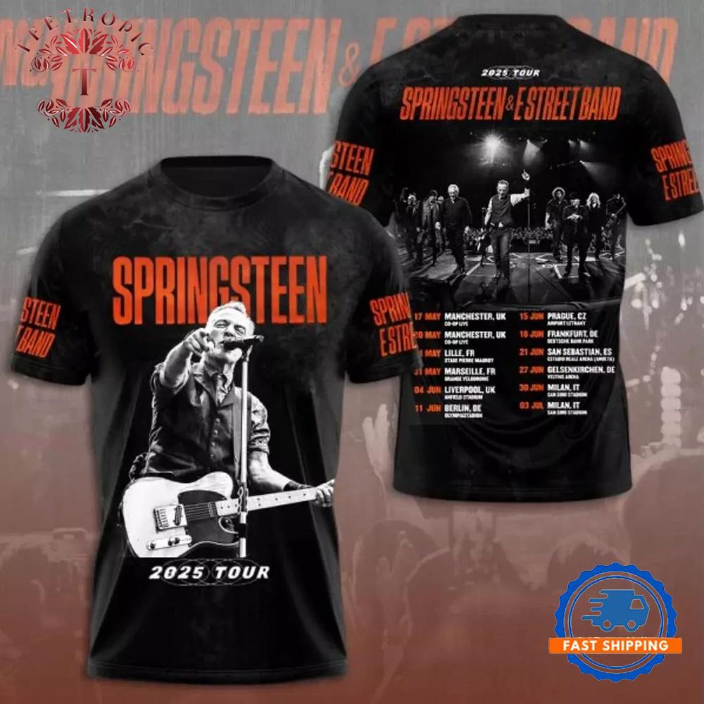 Bruce Springsteen E Street Band Tour 3D Shirt