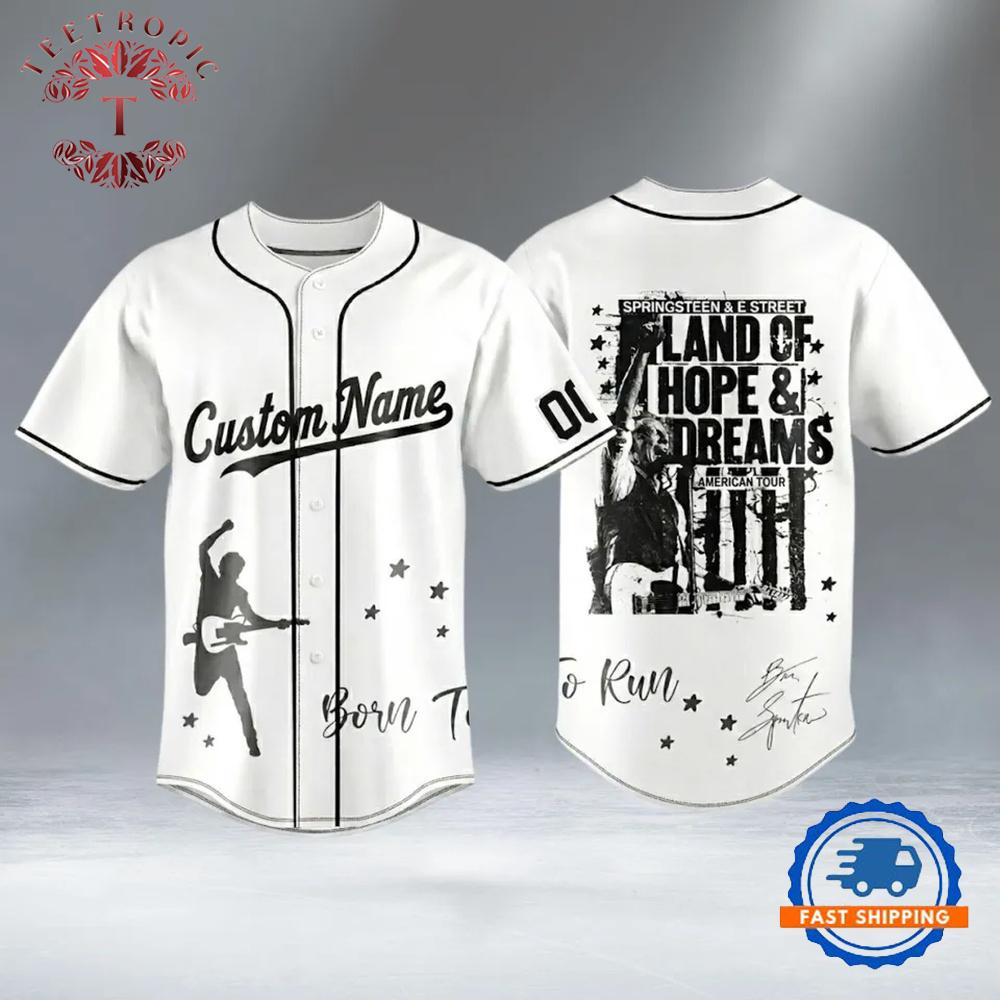 BruceSpringsteen Tour 2026 Baseball Jersey